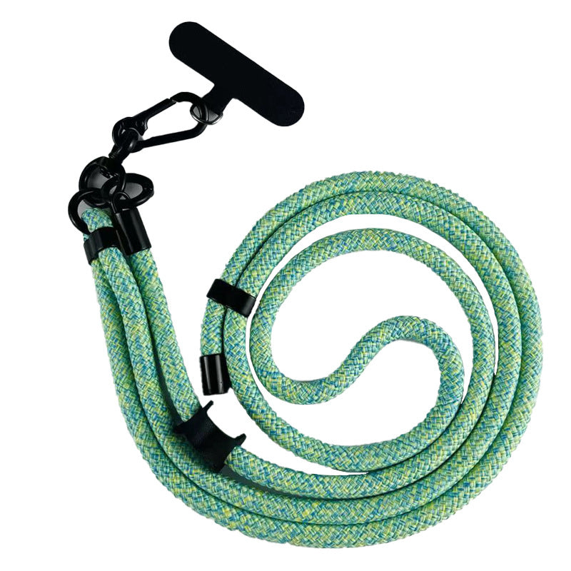 Mobile phone lanyard with metal clasp