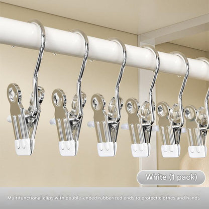 Stainless steel clip for laundry organization