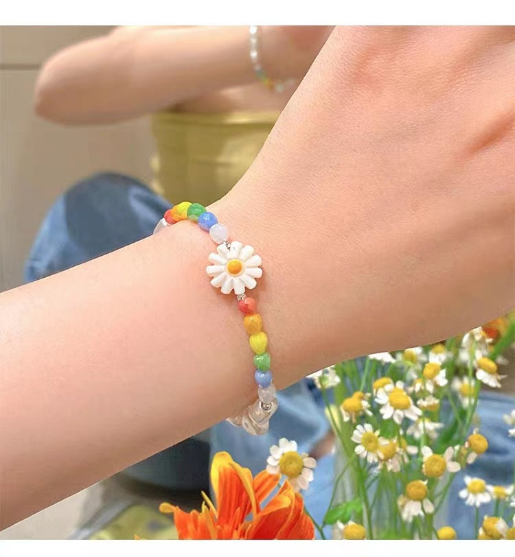 Elegant Floral Necklace on Display
