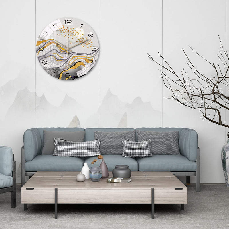 Minimalist wall clock design showcase