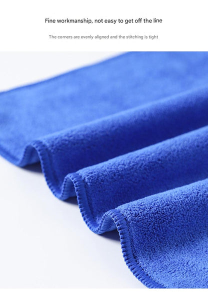 Microfiber cloth with cleaning supplies