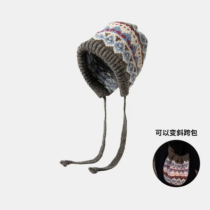 Geometric Pattern Beanie Image 3