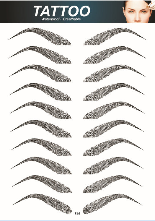 Realistic Temporary Brow Tattoos - Image 3
