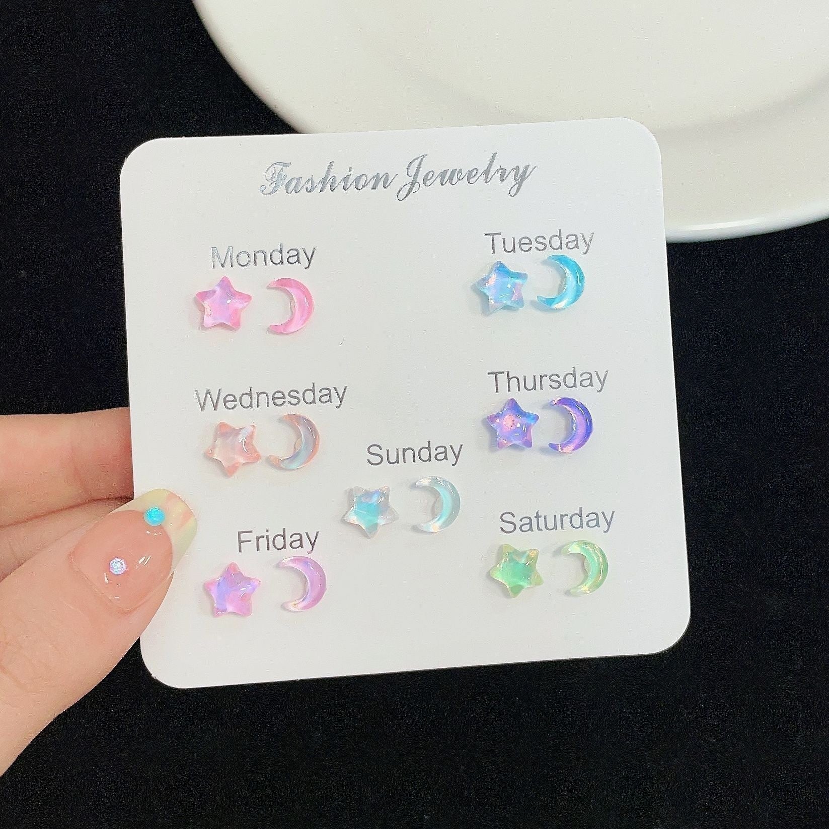 Colorful Butterfly Stud Earrings image 3