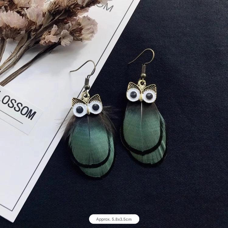 Handcrafted boho jewelry featuring owl design