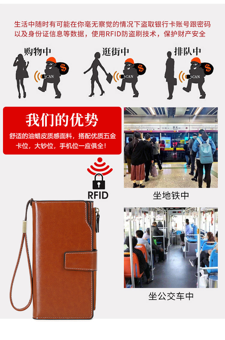 Secure wallet with RFID blocking technology