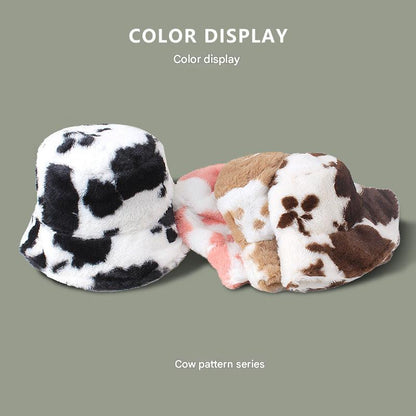 Leopard print fisherman hat top view