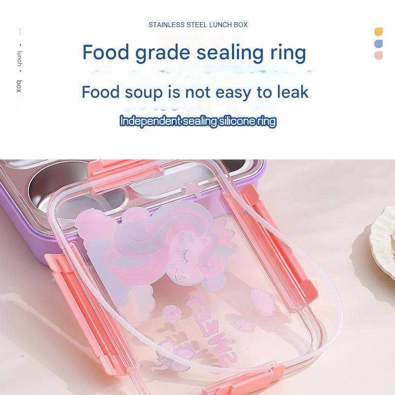 Lunch box with cutlery and vibrant colors image 2
