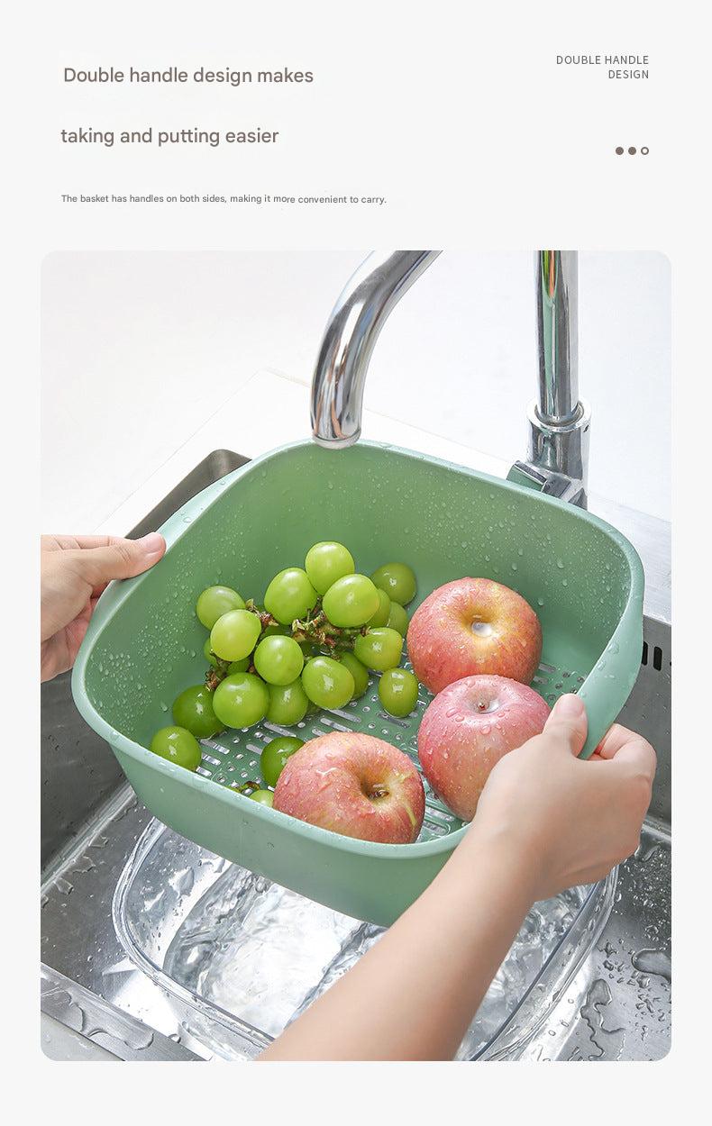 Double Layer Vegetable Washing Basket Image 5