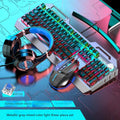 Deep Space Gray (Mixed Light) Blue Switch + Macro Programming Mouse + Gaming Headset