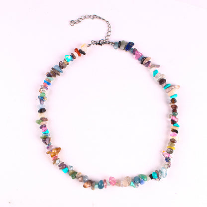 Elegant crystal necklace on display image 4