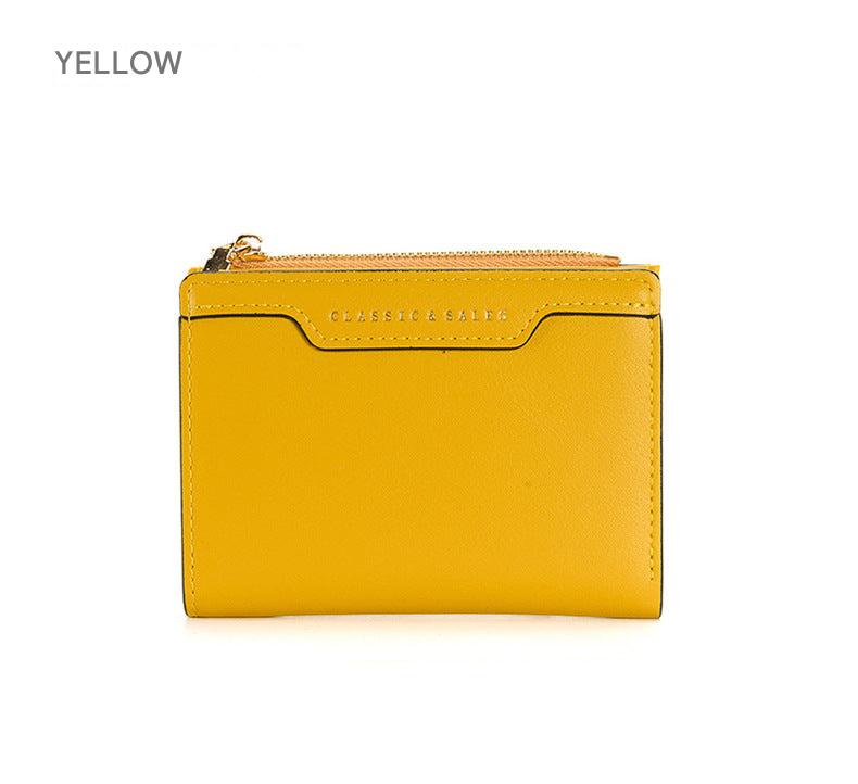 Green urban minimalist wallet for women