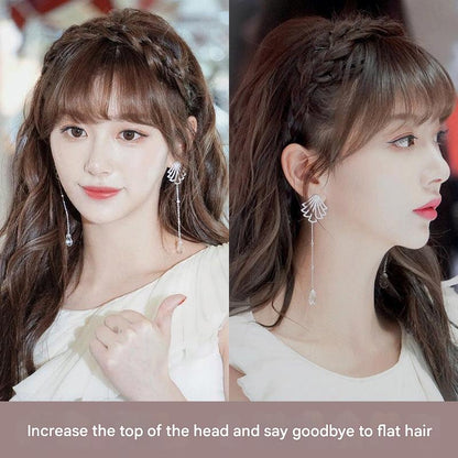 Fashionable hair accessory in dark brown color