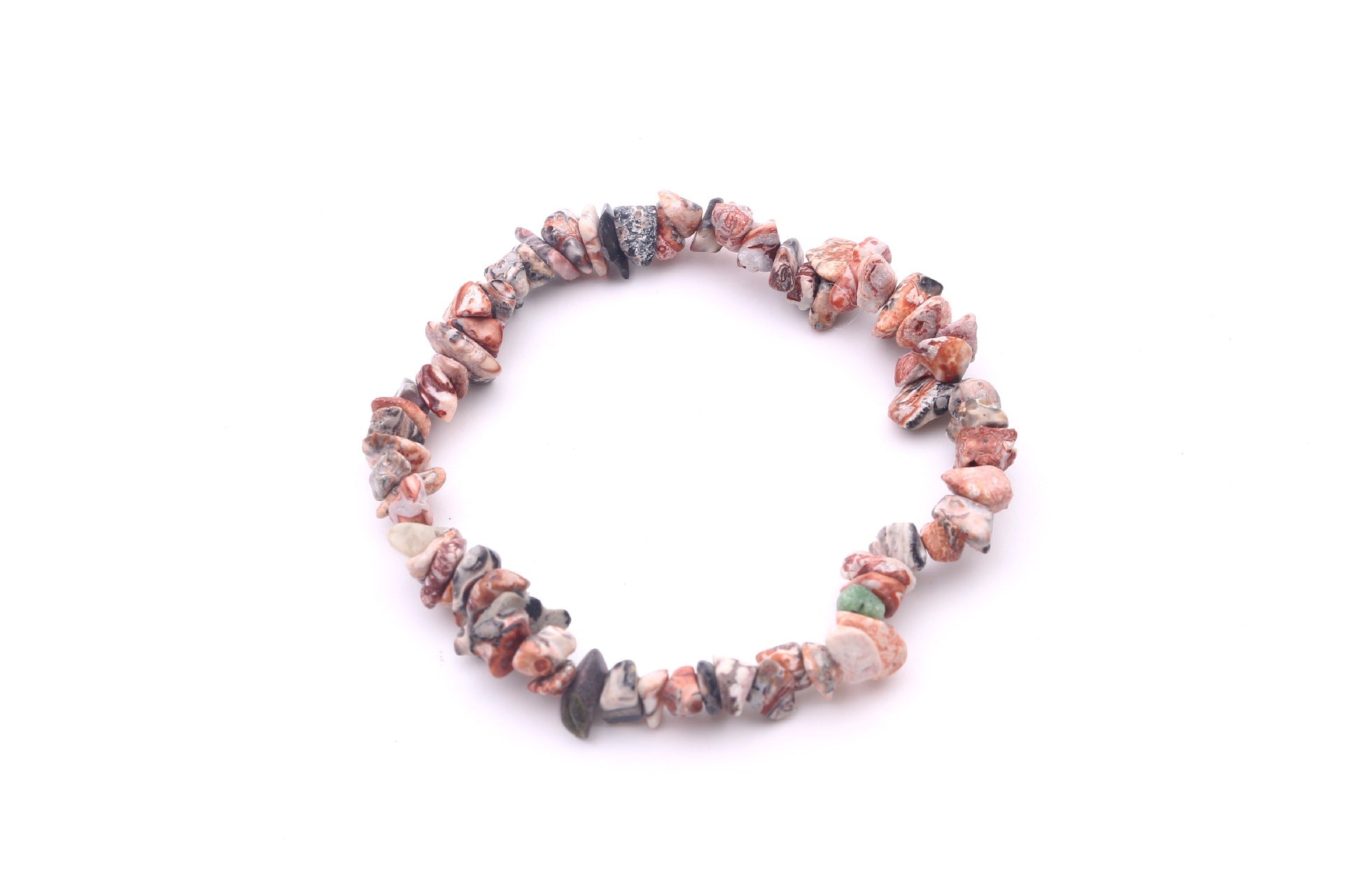 Close-up of natural gemstones in bracelet image 6