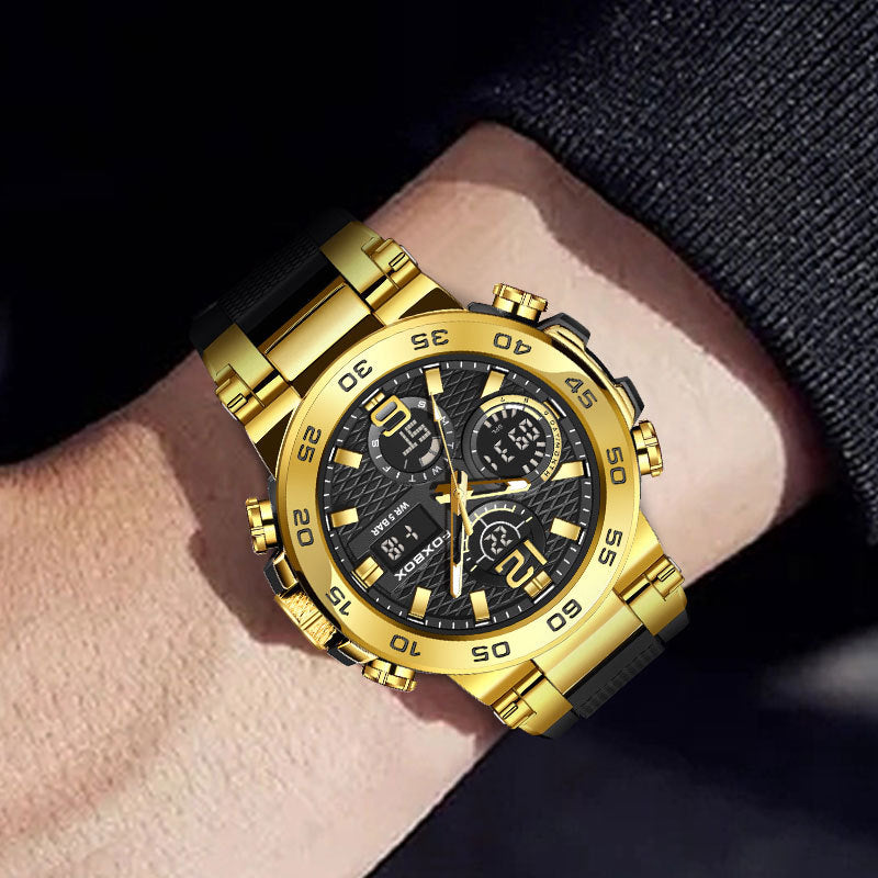 Multi-function sports watch with dual display