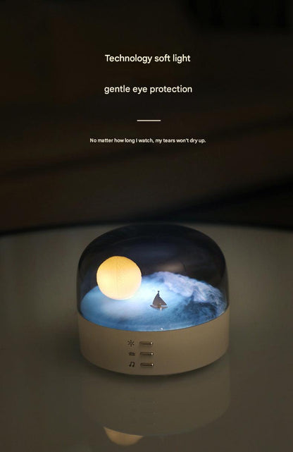 Portable Bluetooth speaker with LED