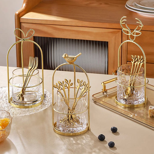 Elegant dessert fork holder image 2