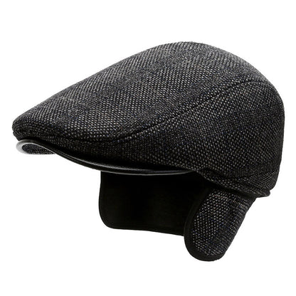 Men's winter beret hat stylish design