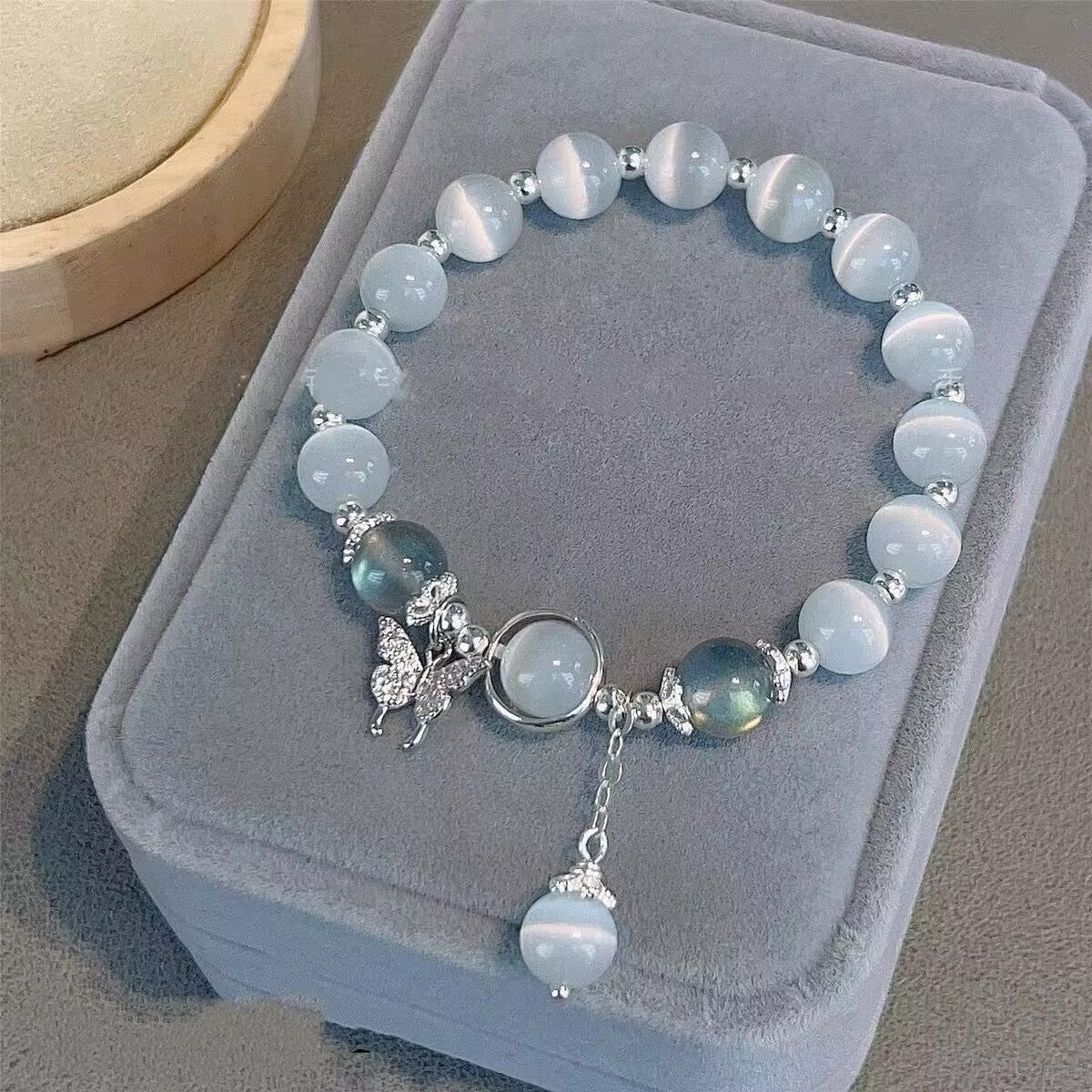 Butterfly glass bracelet image 2