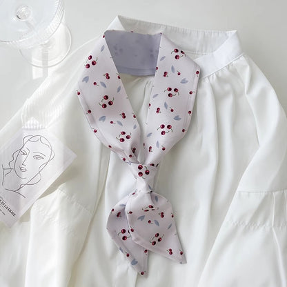Chic geometric patterned hair scarf