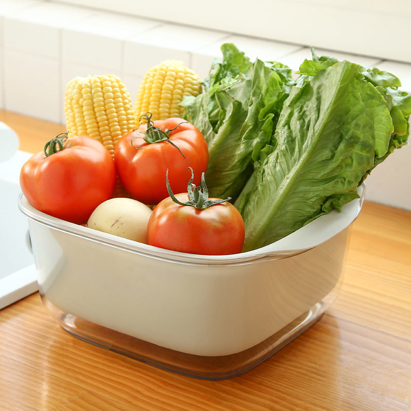 Double Layer Vegetable Washing Basket Image 4