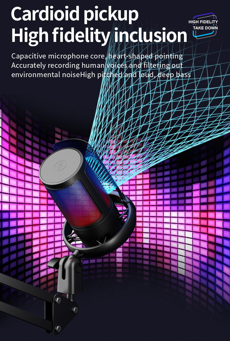 Microphone with stylish design available in different colors