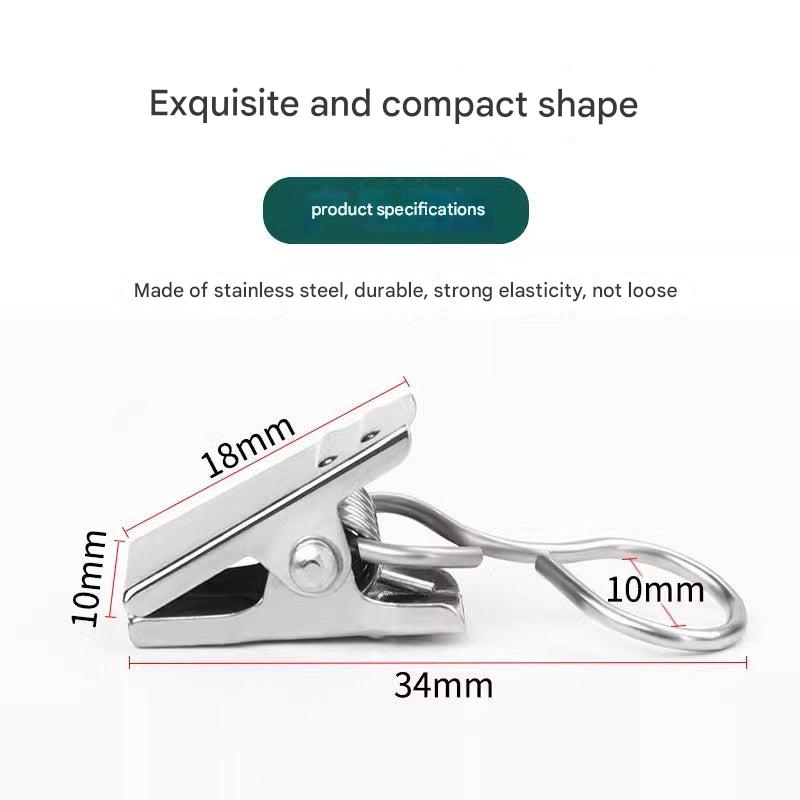 Sturdy curtain clip hanging curtains