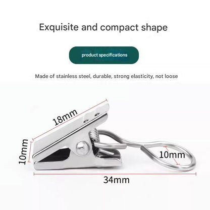 Sturdy curtain clip hanging curtains