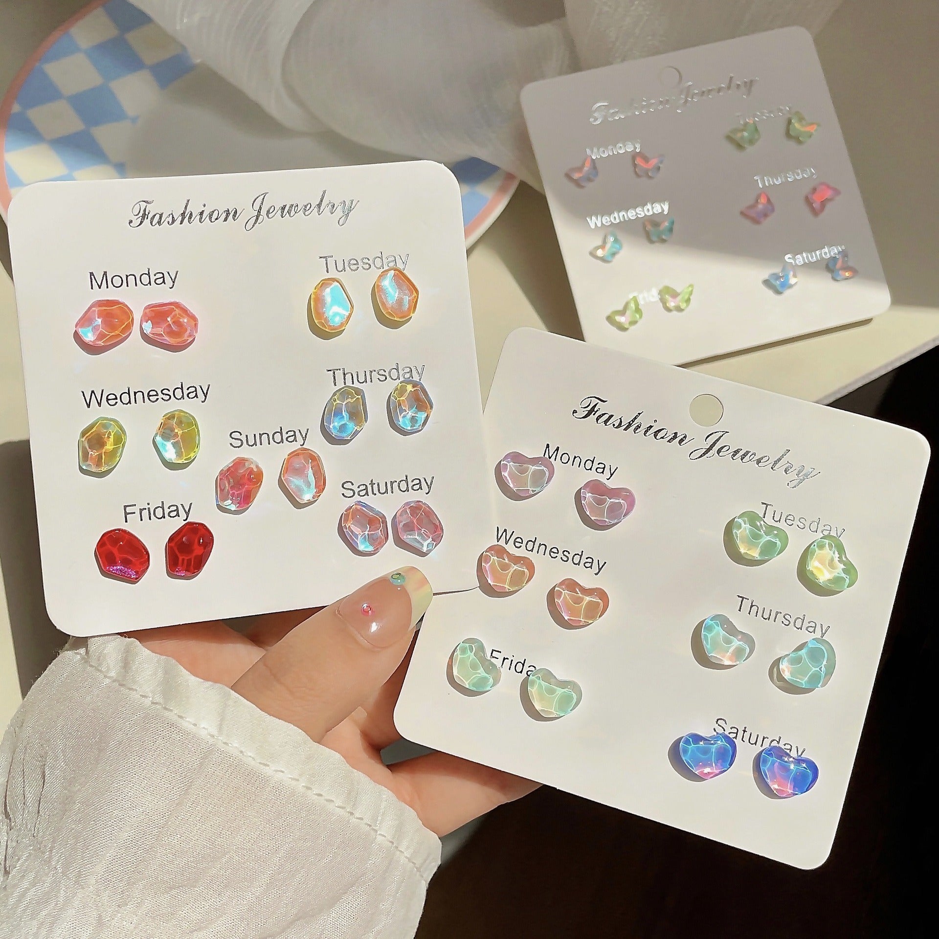 Colorful Butterfly Stud Earrings image 8