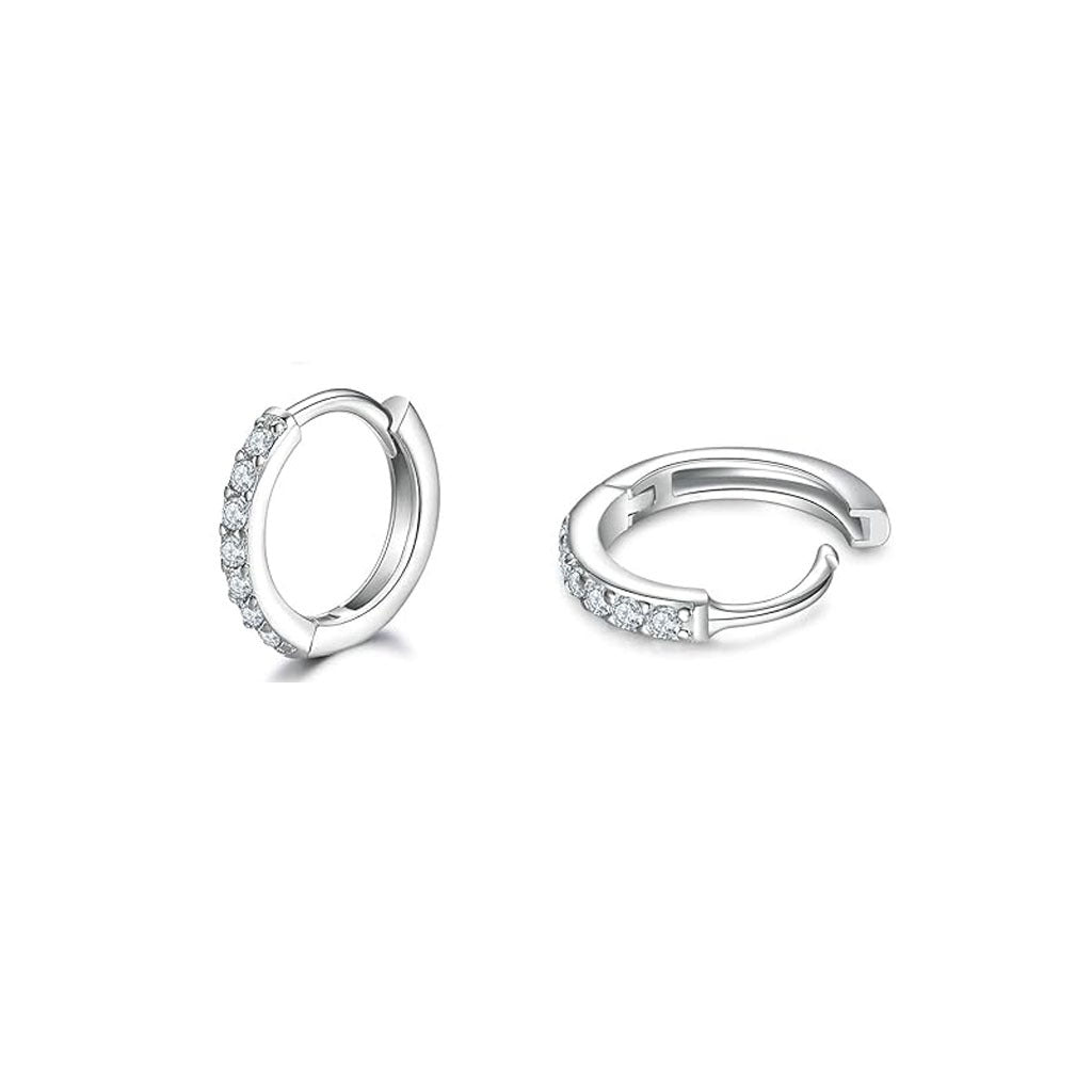Stylish gold and silver earrings set