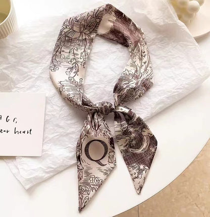 Geometric satin scarf perfect for gifts