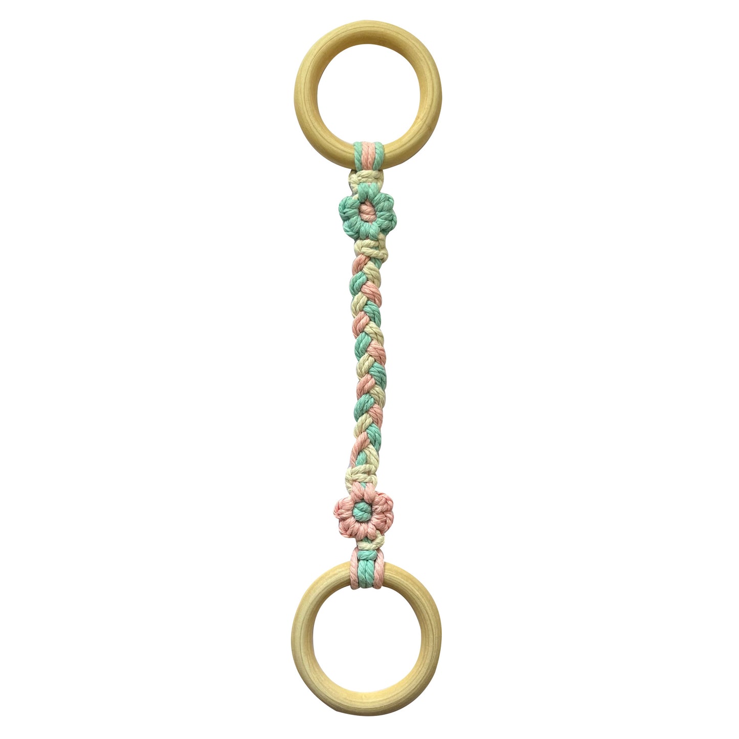 Handcrafted Daisy Cotton Rope Wall Decor Image 1