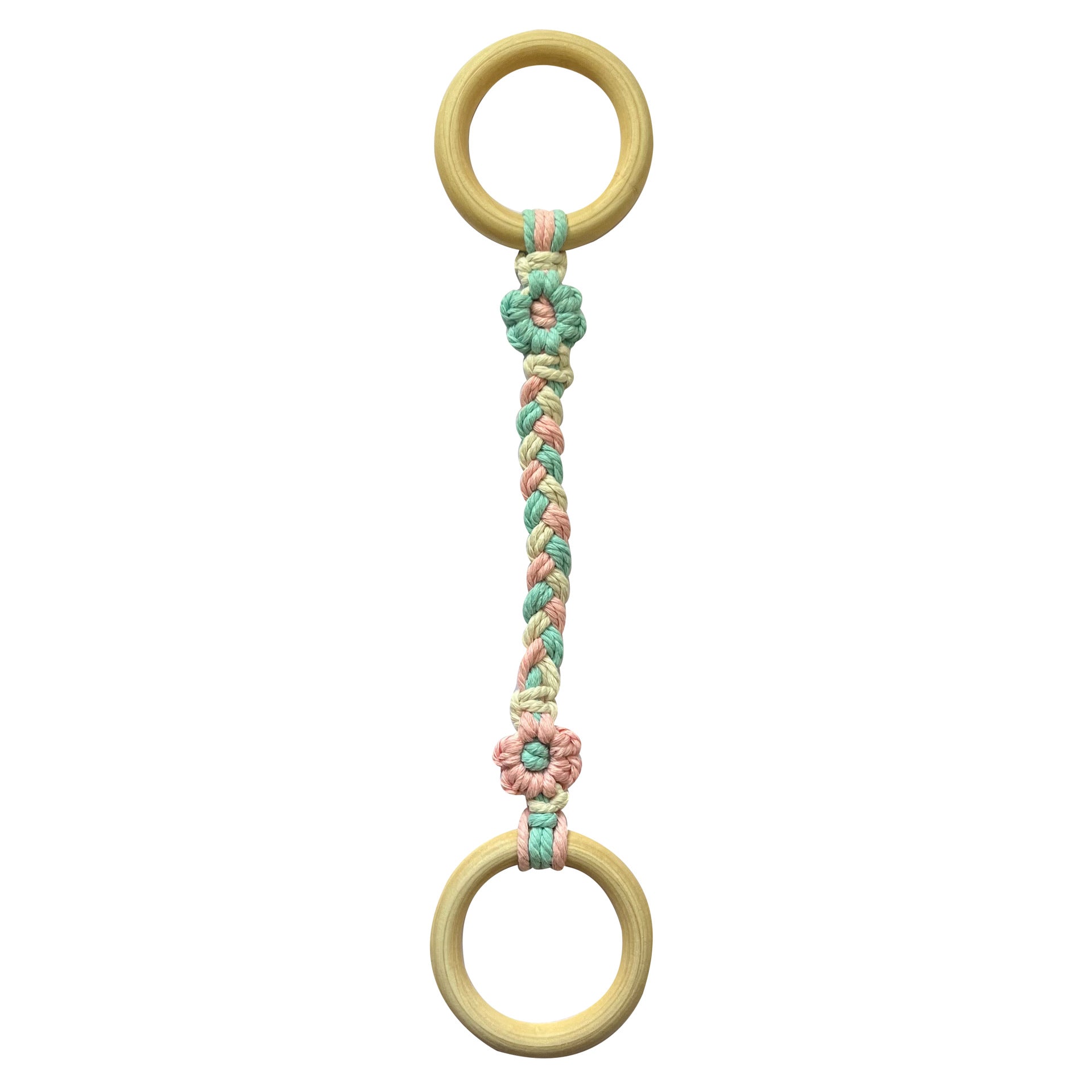 Handcrafted Daisy Cotton Rope Wall Decor Image 1