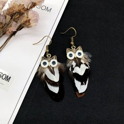 Handcrafted boho jewelry featuring owl design