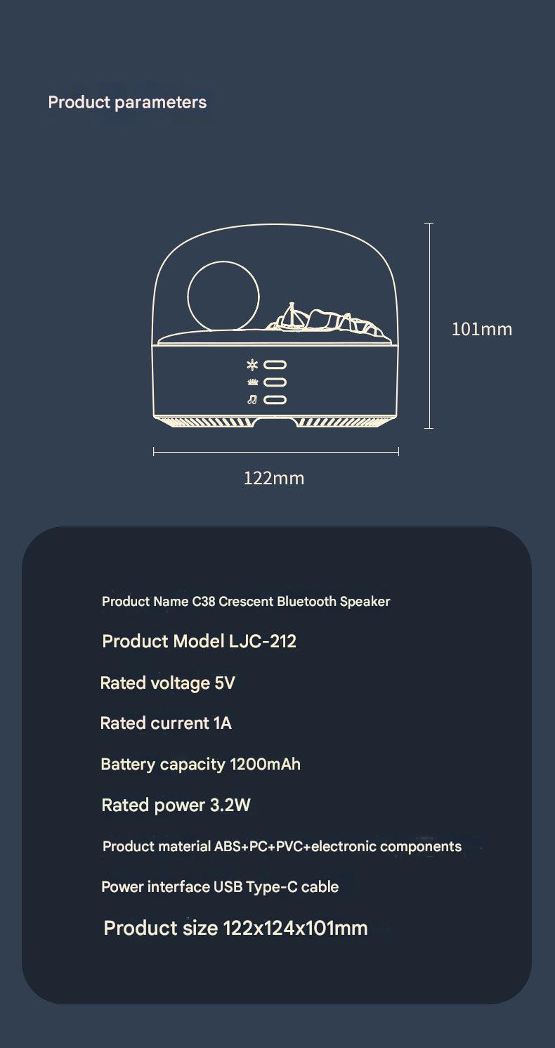 Ambient lighting Bluetooth speaker