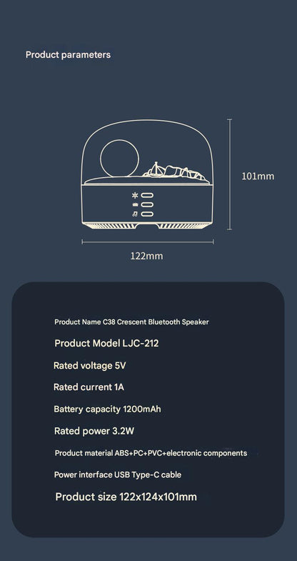 Ambient lighting Bluetooth speaker