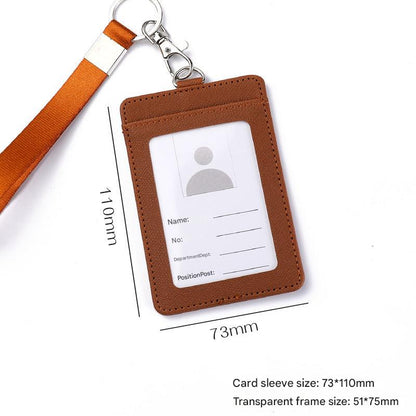 Blue PU leather multi-card holder with ID and pass slots