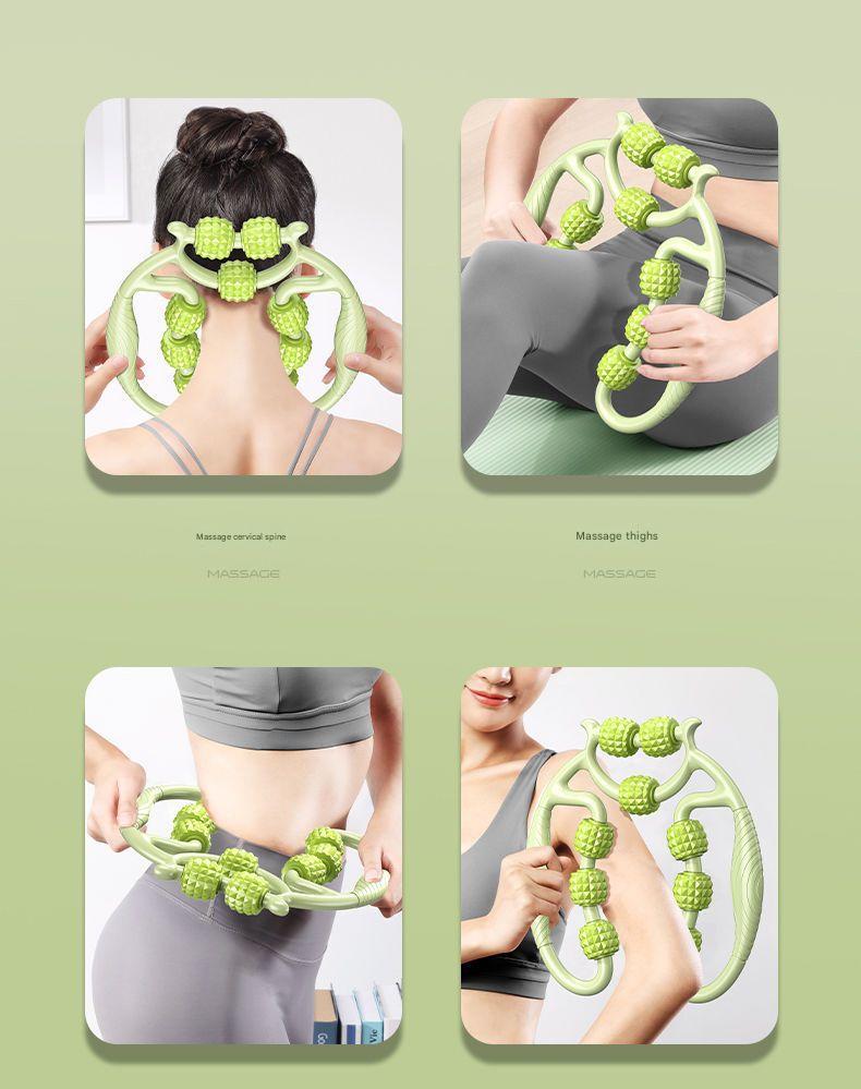 Leg massager in peach pink color