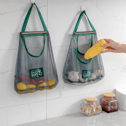 Wall-mounted kitchen organization bag