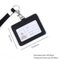 Black - Horizontal Card Holder with Hand Strap
