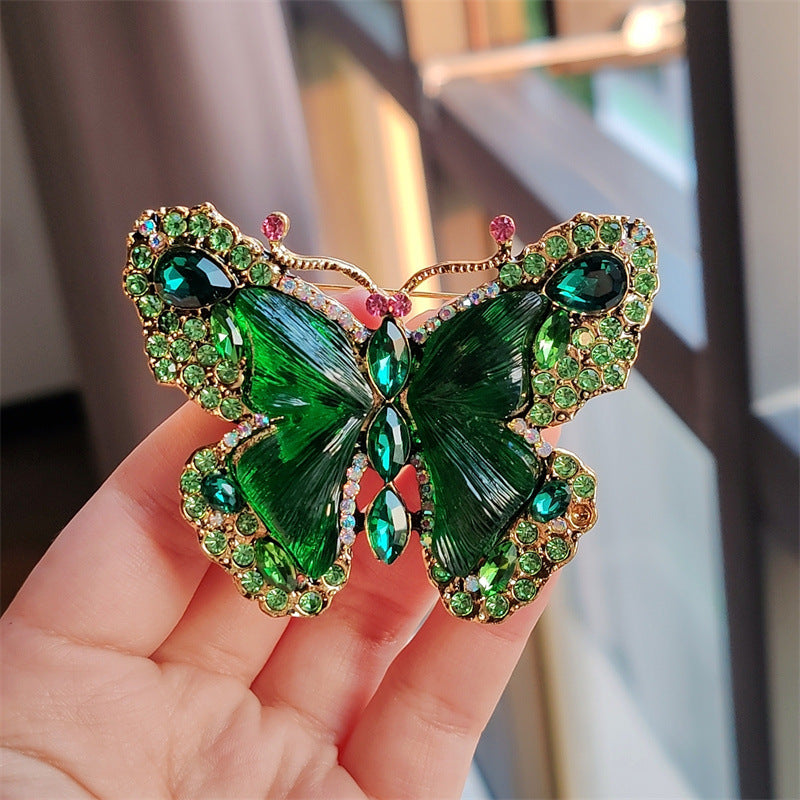 Colorful butterfly brooch collection