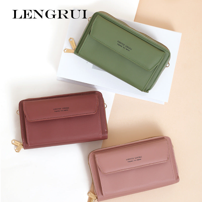 Image of a red PU shoulder bag for women