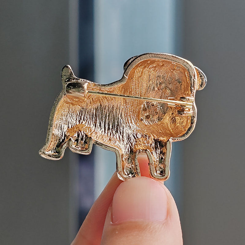 Trendy alloy brooch for pet lovers