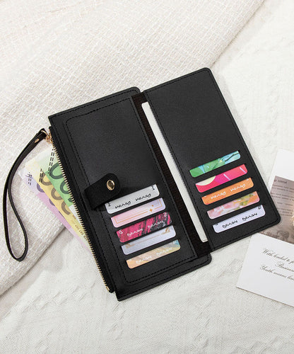 Multiple card slots in women's wallet