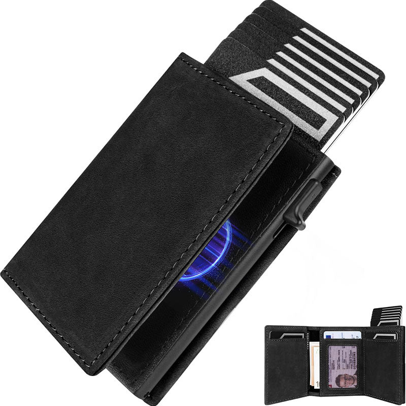 Elegant brown leather wallet for men