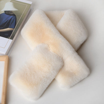 Faux fur rabbit scarf image 2