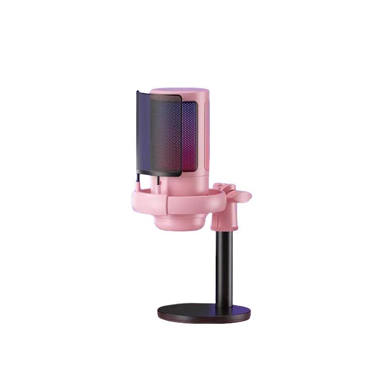 Elegant design of USB microphone in black