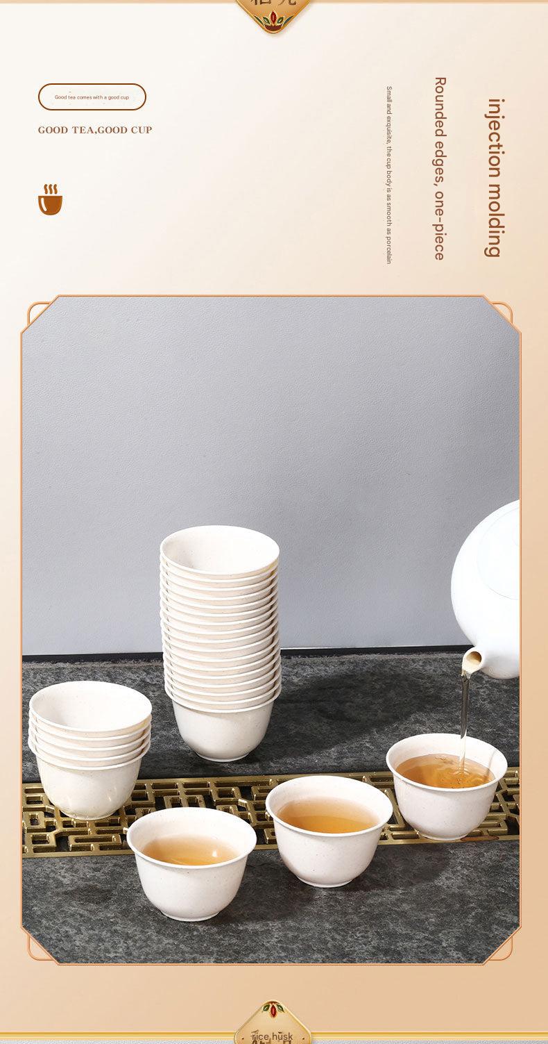 Disposable rice husk tea cup image 10