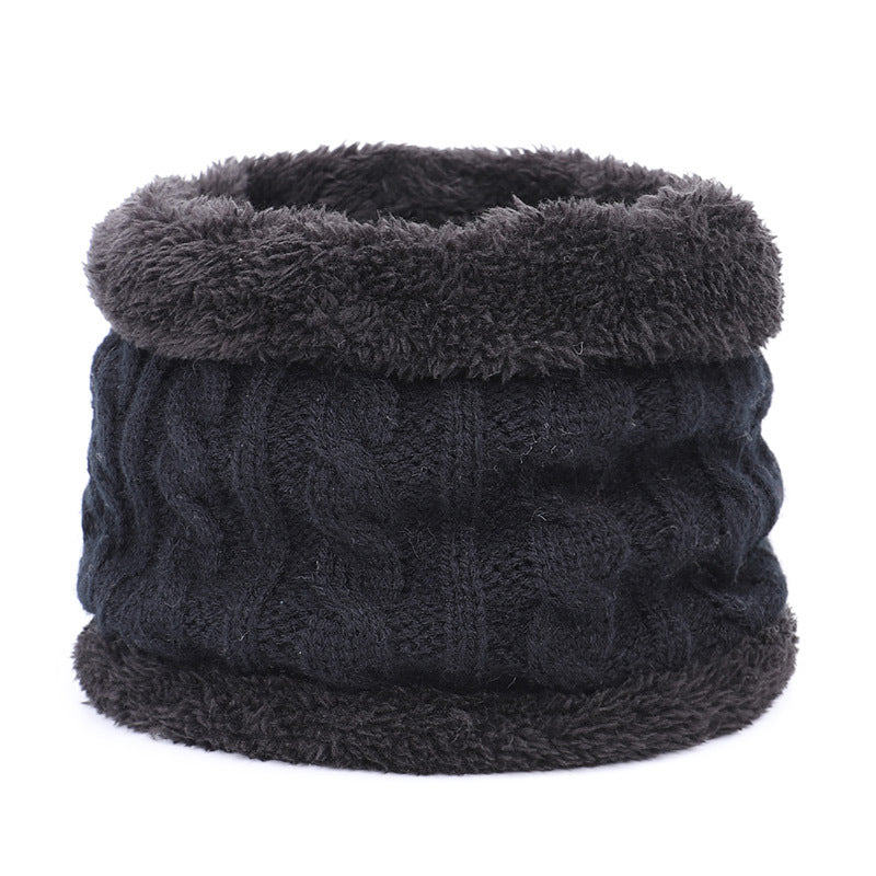 Knit hat and scarf set for kids in winter