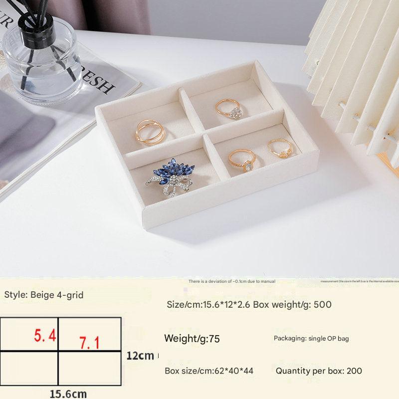 green velvet-lined jewelry storage